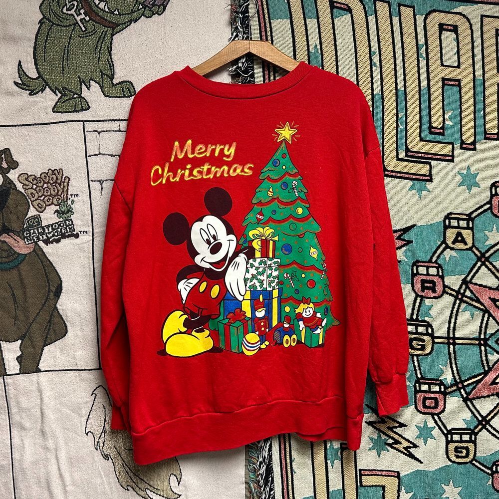 1990's Vintage Mickey Unlimited Christmas Crewneck